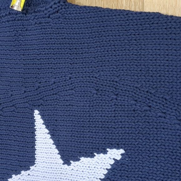 Maeve Pippa Mock Neck Navy Sweater Icon Edition White Star - Picture 9 of 10